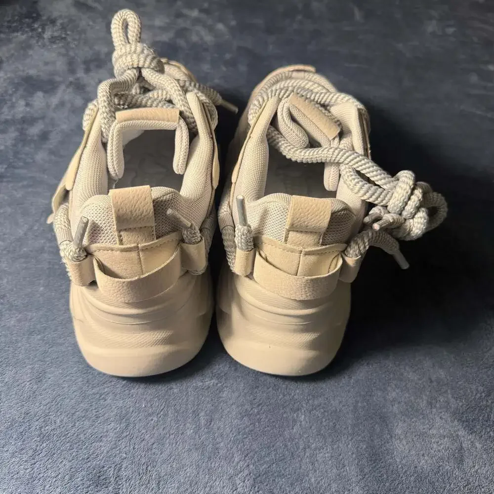 Rifugio Vo Chunky Platform Sneakers Size 41 Light Grey